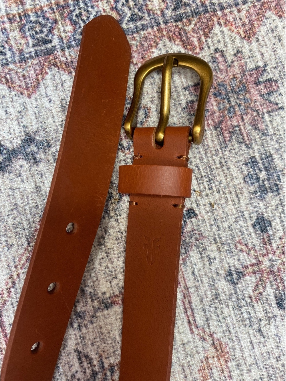 FRYE Leather Belt 1x/2x brand new Chestnut Brown